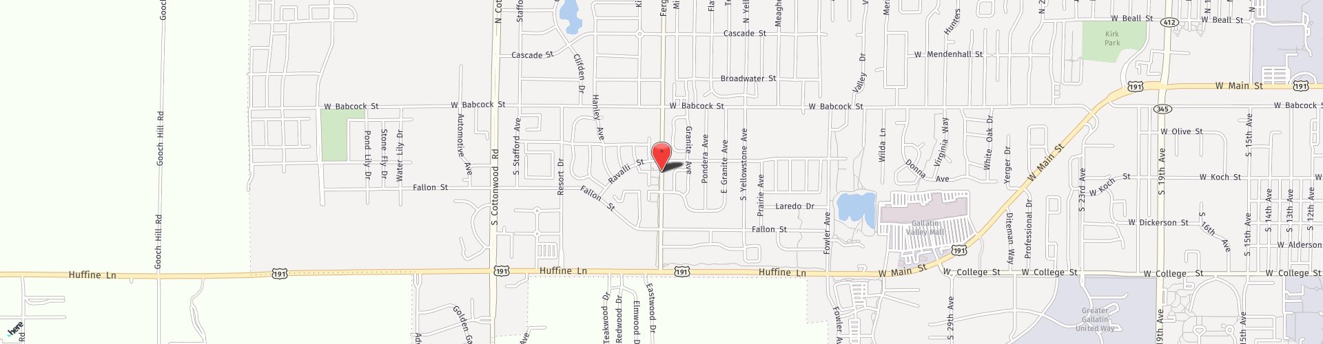 Location Map: 347 South Ferguson Bozeman, MT 59718